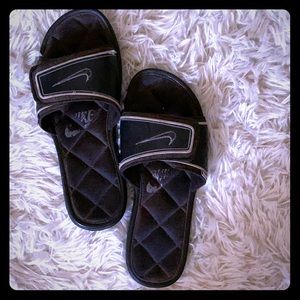 Nike black slides